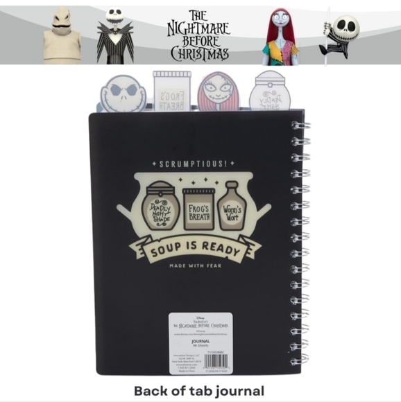 Nightmare Before Christmas Tabbed Journal NWT - Picture 4 of 7